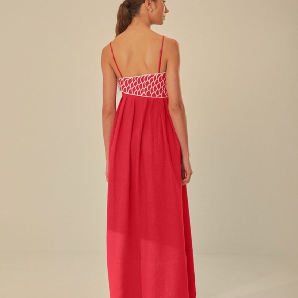 Red fish top Maxie dress - Farm Rio - Picture 2 of 6
